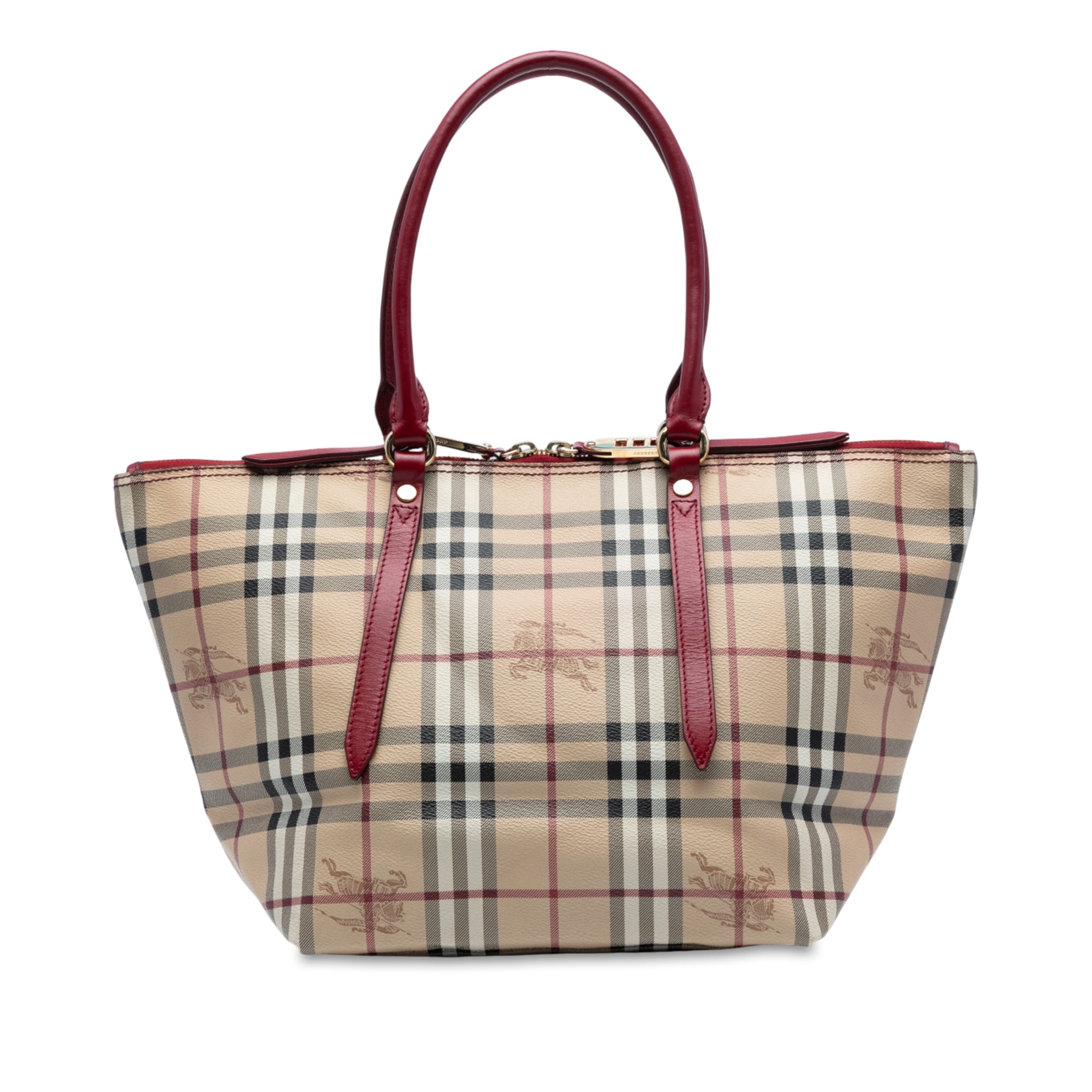 Small Haymarket Check Coated Canvas Salisbury Tote