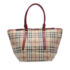Small Haymarket Check Coated Canvas Salisbury Tote
