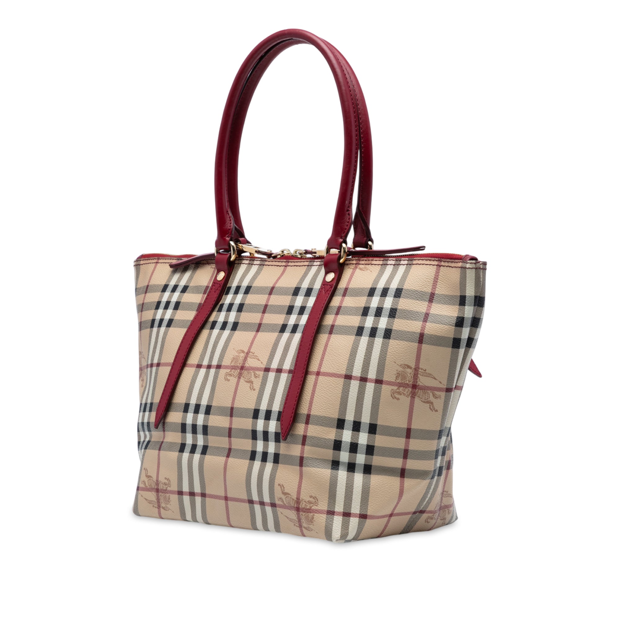 Small Haymarket Check Coated Canvas Salisbury Tote