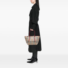 Small Haymarket Check Coated Canvas Salisbury Tote