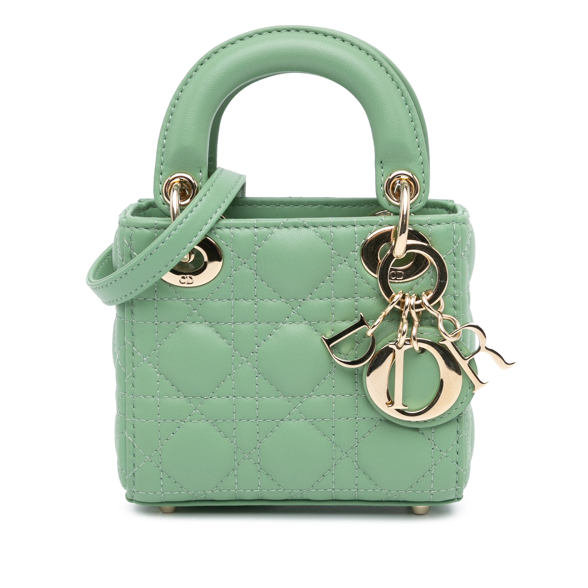 Micro Lambskin Cannage Lady Dior