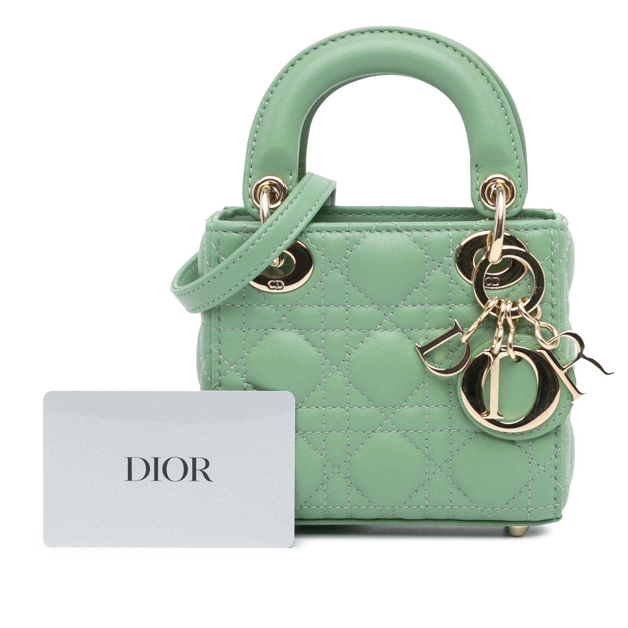 Micro Lambskin Cannage Lady Dior