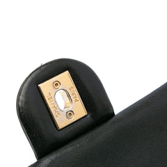 Mini Rectangular Chevron Lambskin Chain Around Flap
