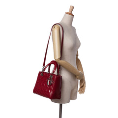Medium Patent Cannage Lady Dior
