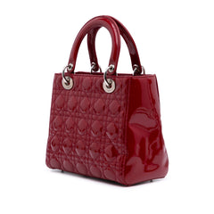 Medium Patent Cannage Lady Dior