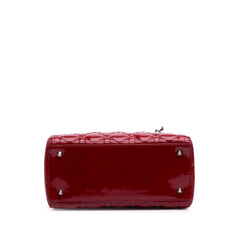 Medium Patent Cannage Lady Dior