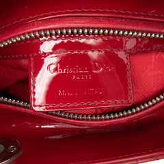Medium Patent Cannage Lady Dior