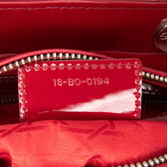 Medium Patent Cannage Lady Dior