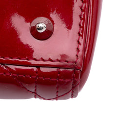 Medium Patent Cannage Lady Dior