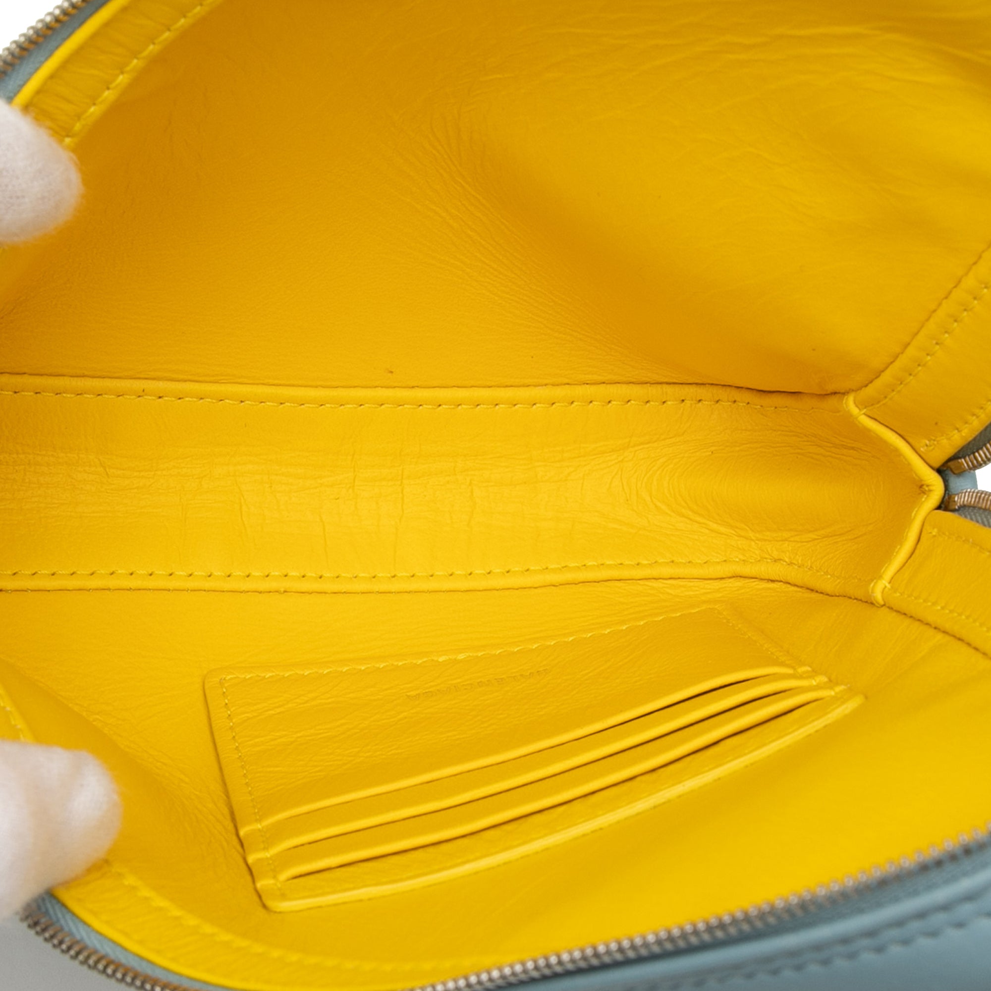 Medium Leather Triangle Clutch