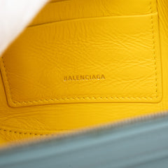 Medium Leather Triangle Clutch