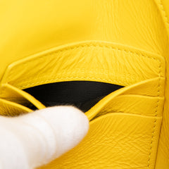 Medium Leather Triangle Clutch