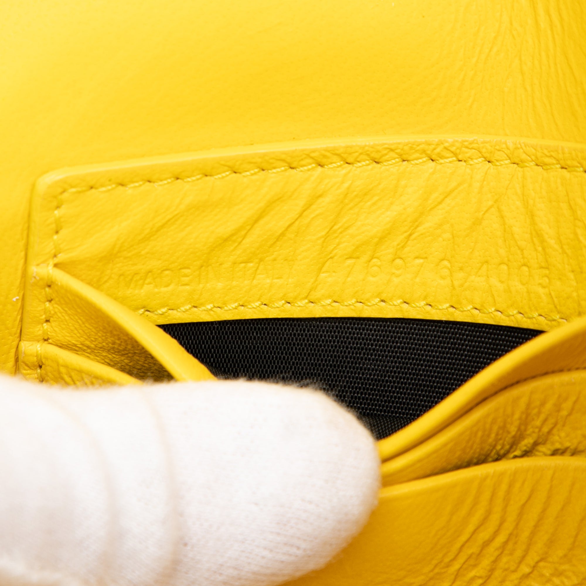 Medium Leather Triangle Clutch