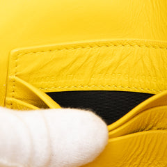 Medium Leather Triangle Clutch