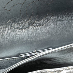 Small Classic Metallic Lame Bijoux Chain Double Flap