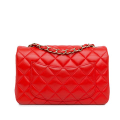 Mini Rectangular Classic Lambskin Single Flap