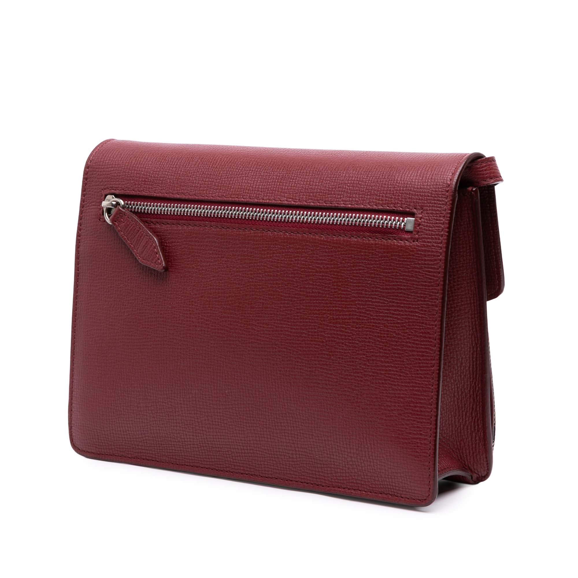 Small Leather and House Check Canvas Derby Macken Crossbody