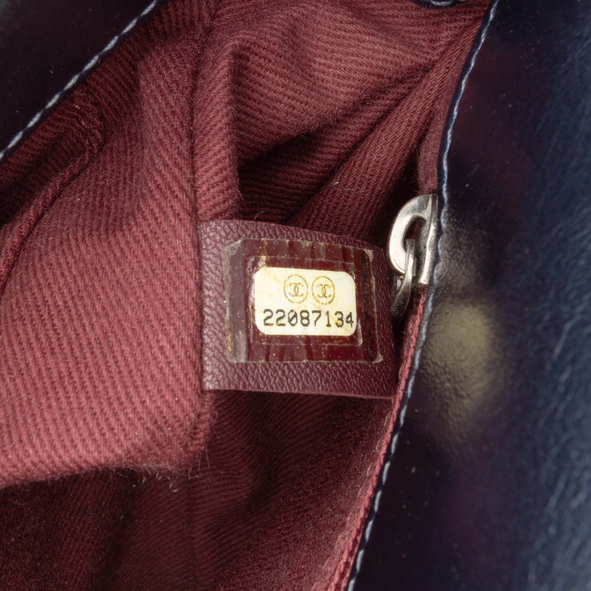 Medium Quilted Glazed Calfskin Coco Pleats Flap