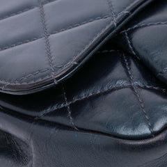 Medium Quilted Glazed Calfskin Coco Pleats Flap