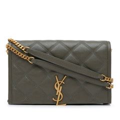 Lambskin Becky Wallet on Chain