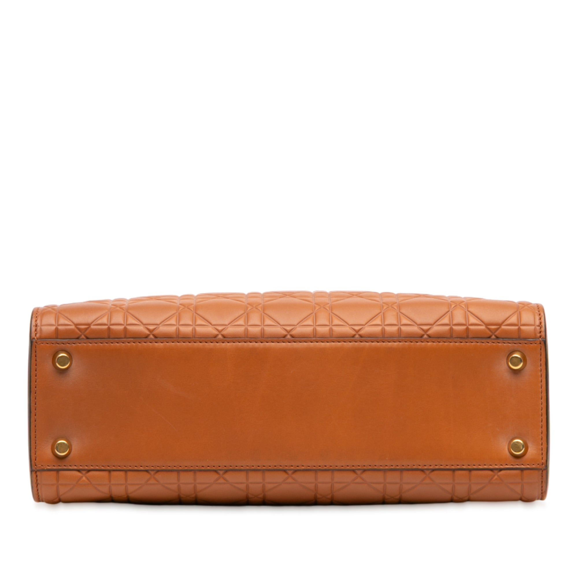 Large Ultra Matte Calfskin Cannage Embossed Lady Dior