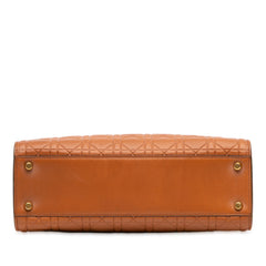 Large Ultra Matte Calfskin Cannage Embossed Lady Dior