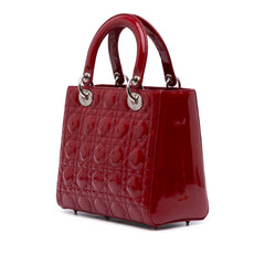 Medium Patent Cannage Lady Dior
