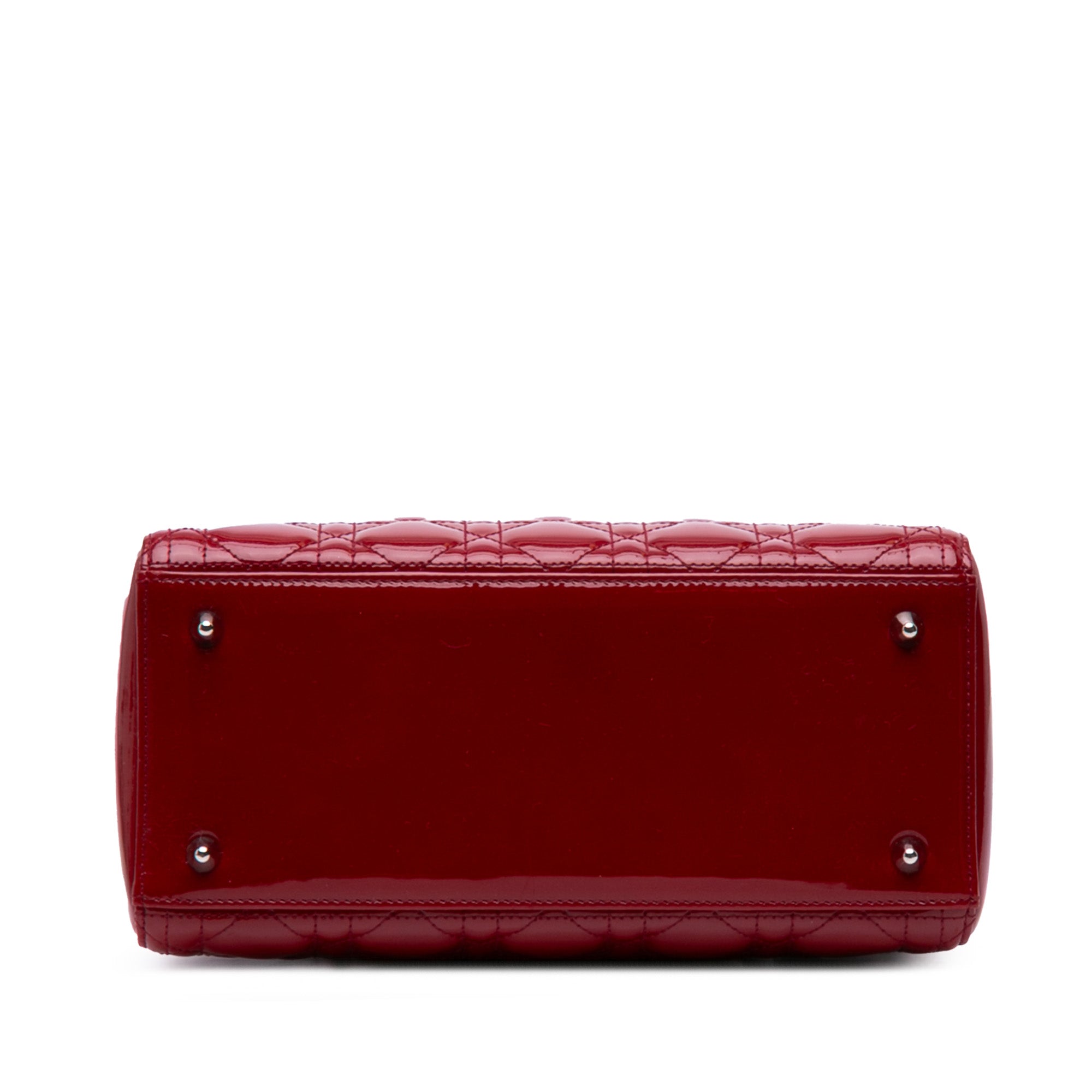 Medium Patent Cannage Lady Dior