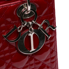 Medium Patent Cannage Lady Dior