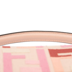 Zucca Embroidered Canvas Baguette Satchel