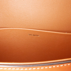Shiny Calfskin Claude Shoulder Bag
