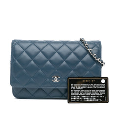 CC Quilted Lambskin Wallet On Chain