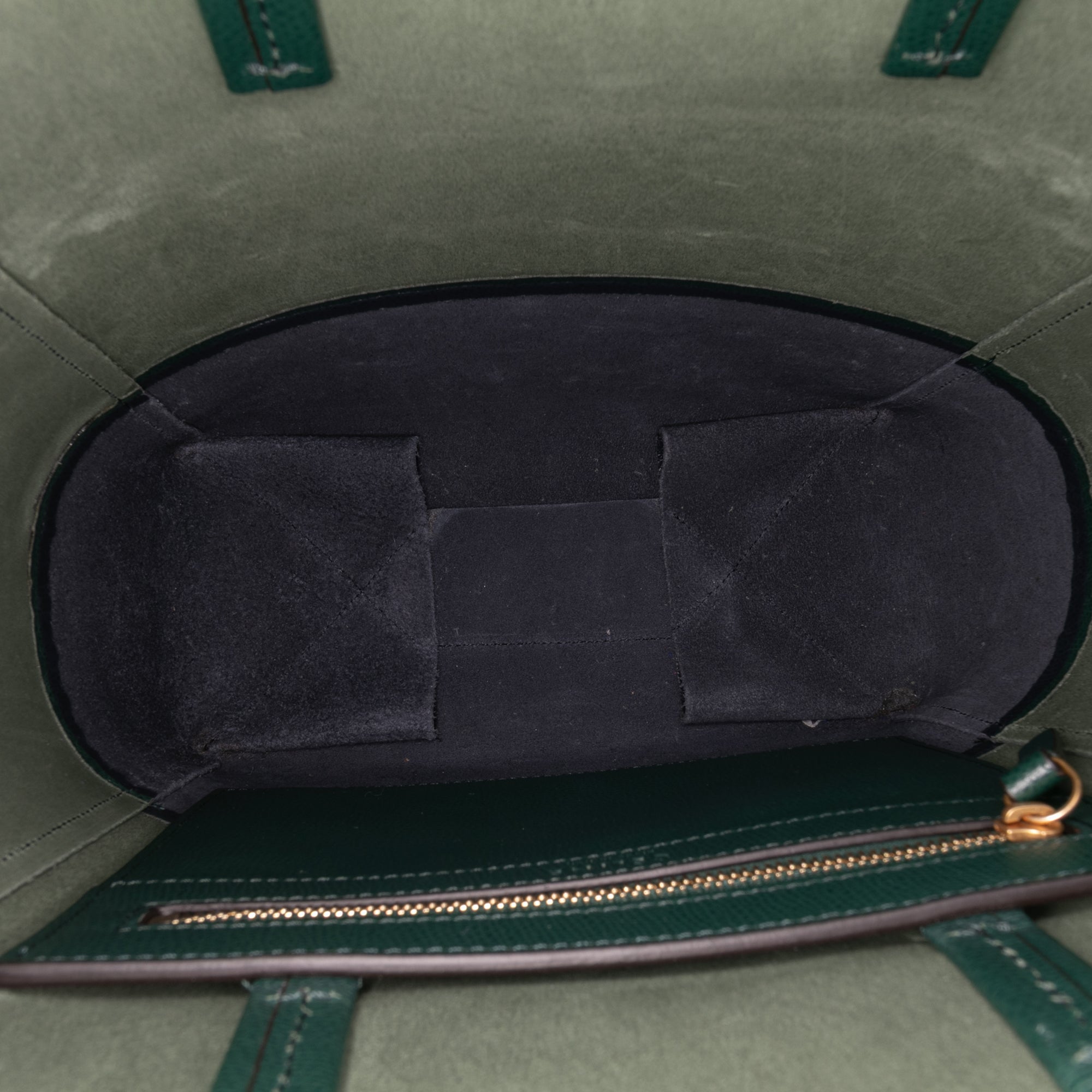Small Bicolor Grained Calfskin Vertical Cabas Tote