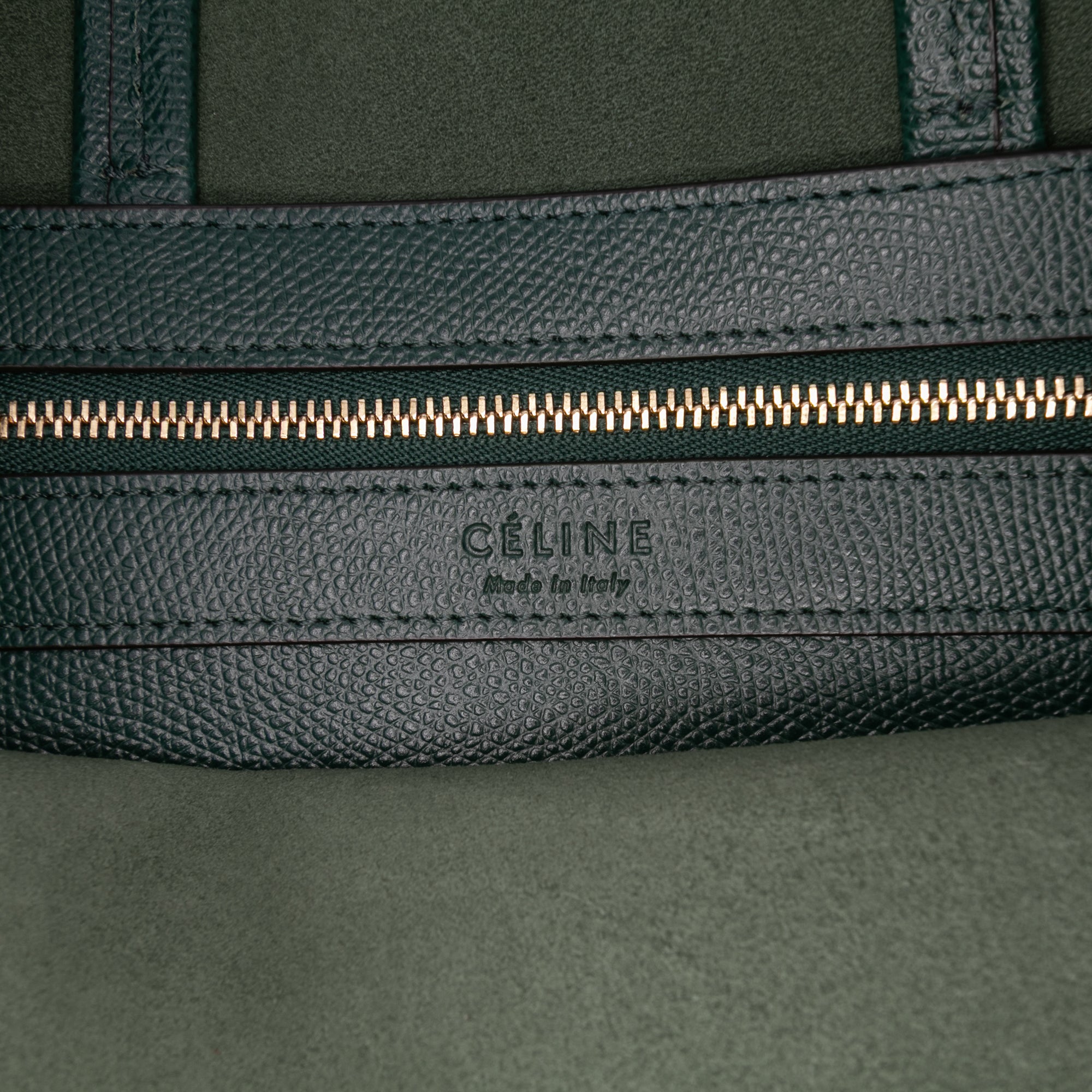 Small Bicolor Grained Calfskin Vertical Cabas Tote