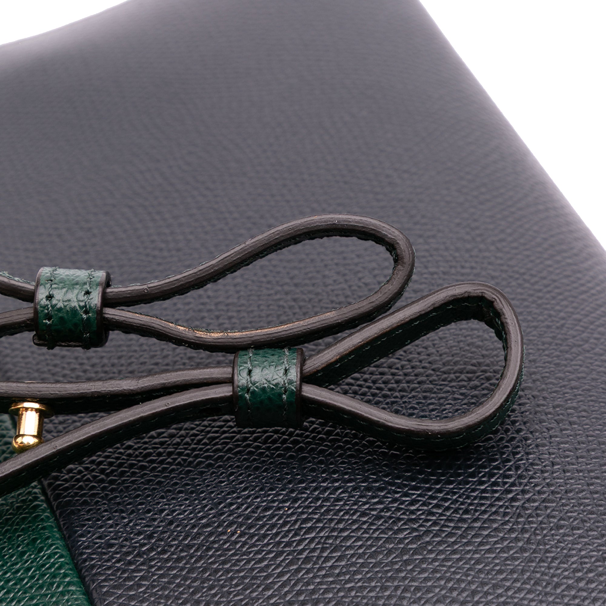 Small Bicolor Grained Calfskin Vertical Cabas Tote