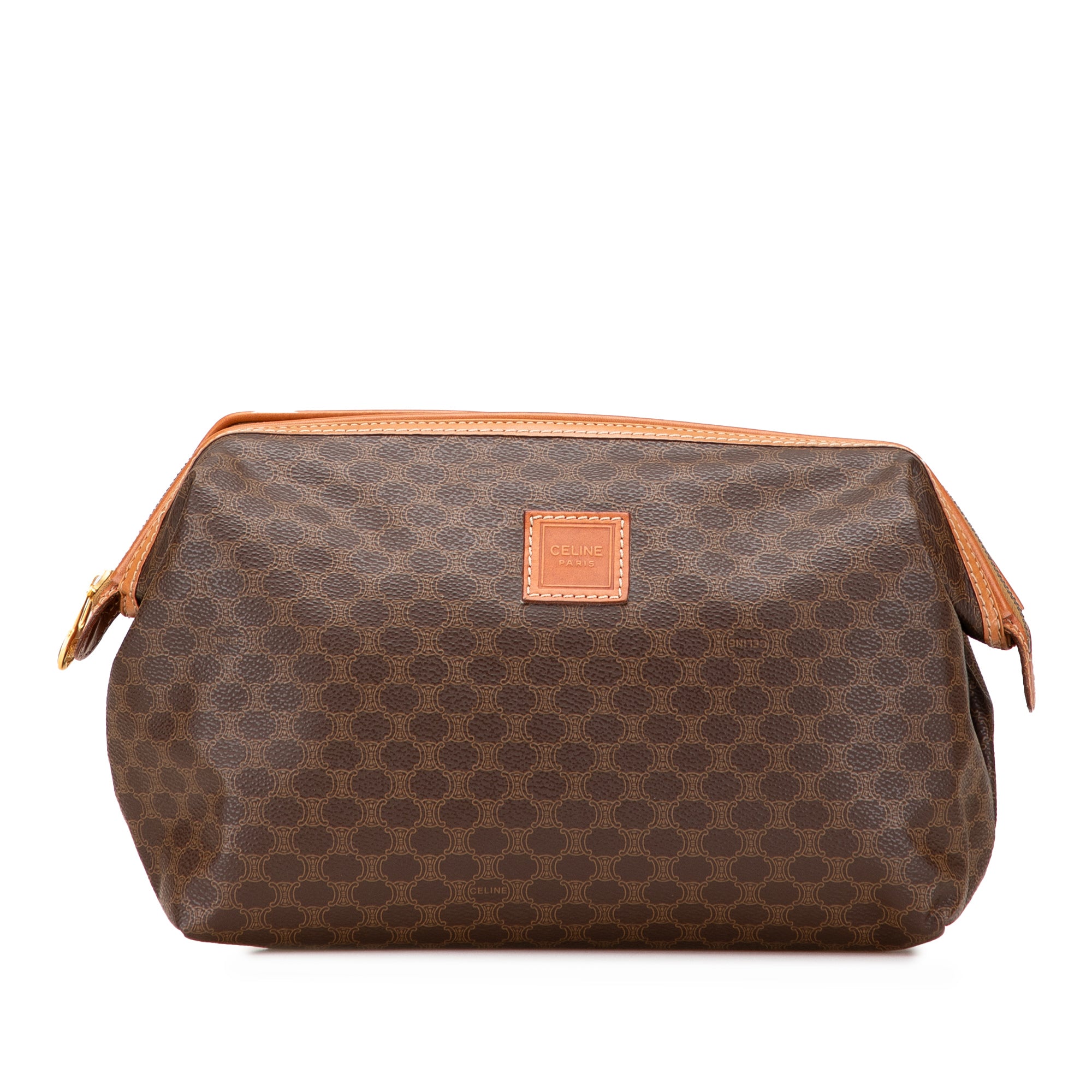 Macadam Coated Canvas Clutch