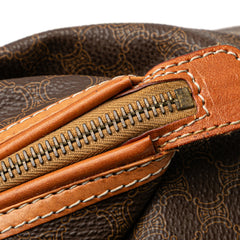 Macadam Coated Canvas Clutch