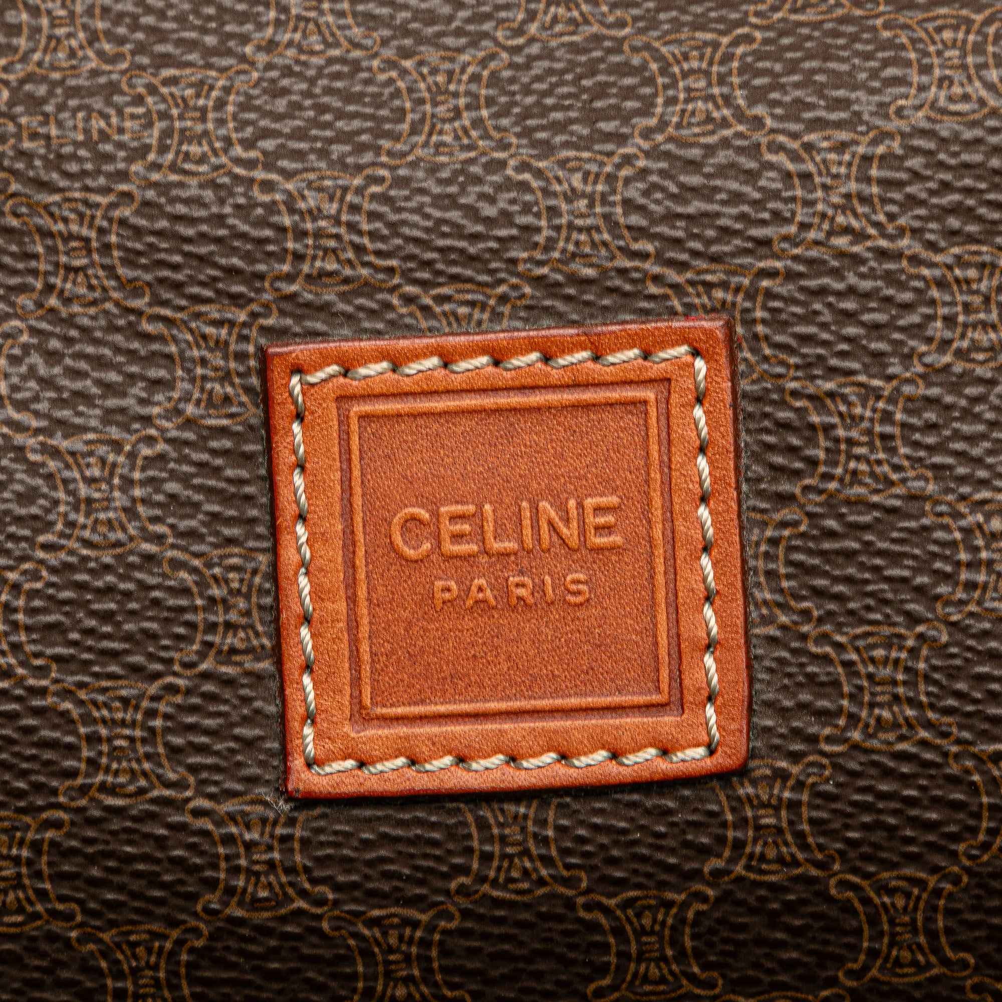 Macadam Coated Canvas Clutch