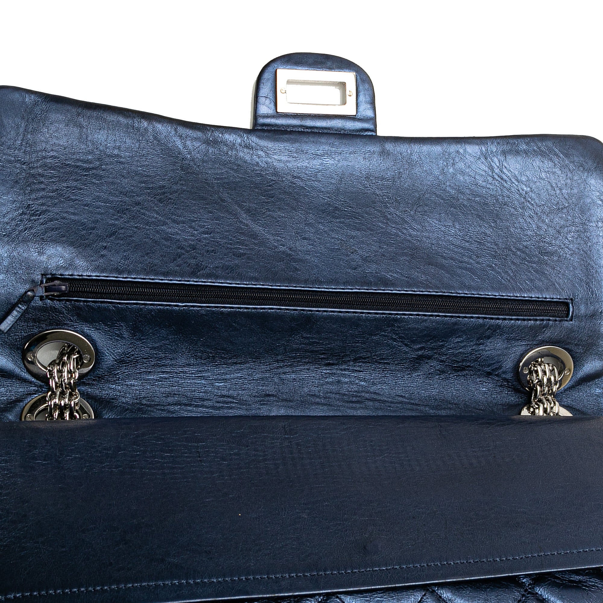 Reissue 2.55 Aged Metallic Calfskin Flap 226