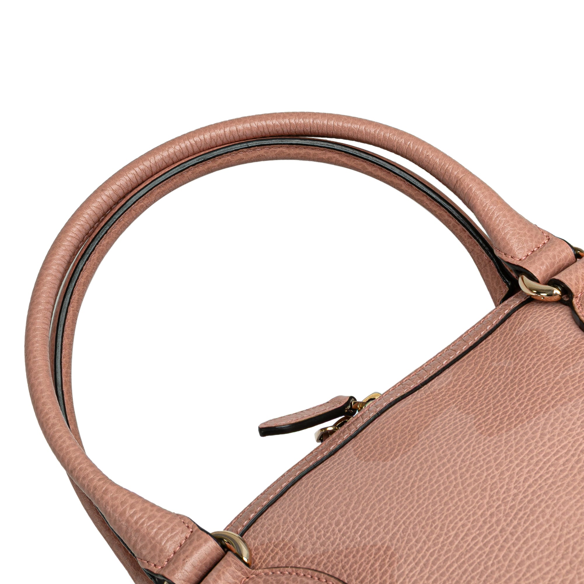 Medium Leather GG Charm Dome Satchel