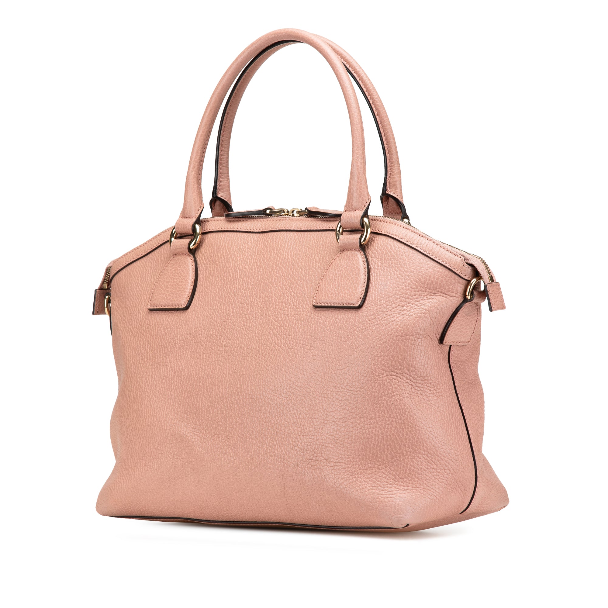 Medium Leather GG Charm Dome Satchel