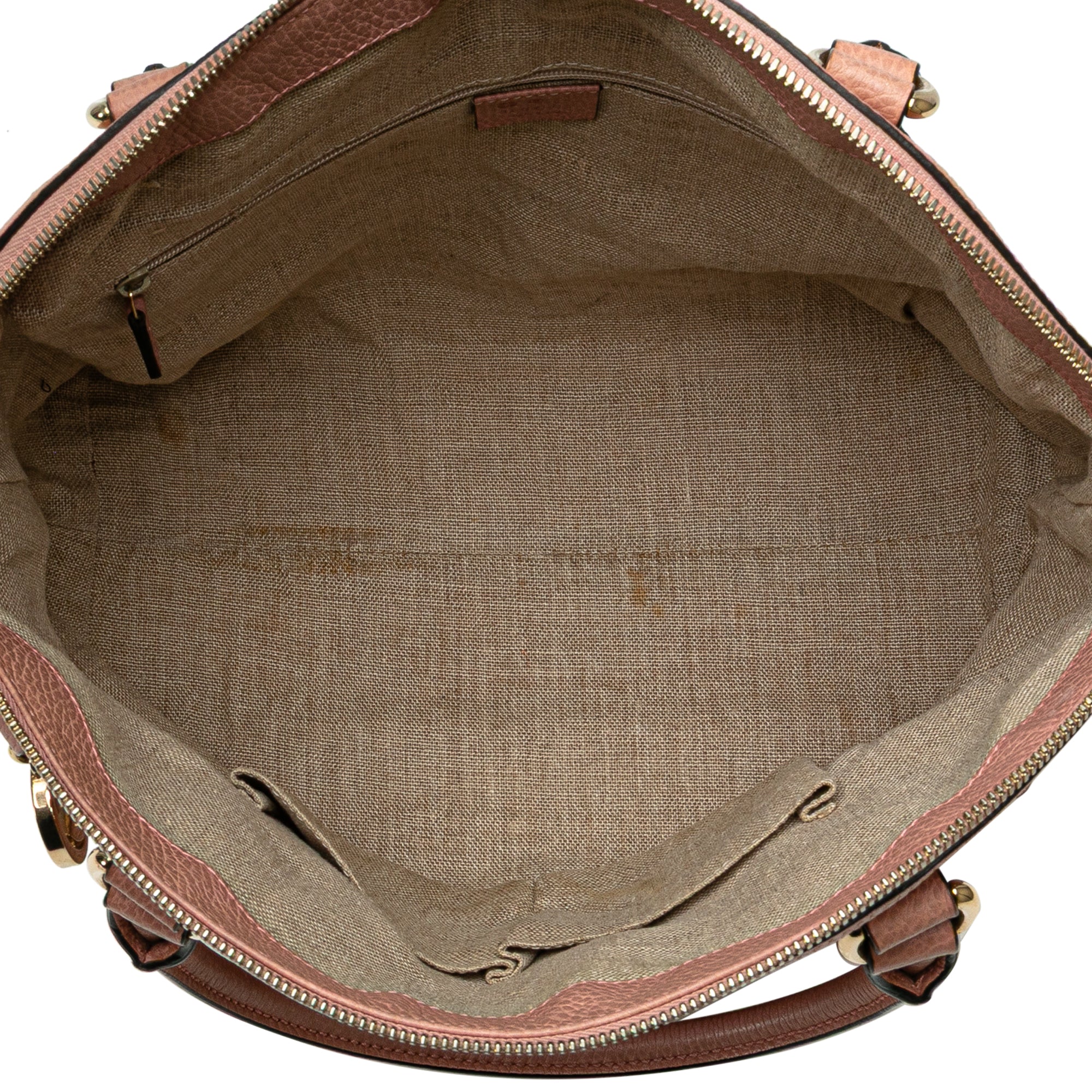 Medium Leather GG Charm Dome Satchel