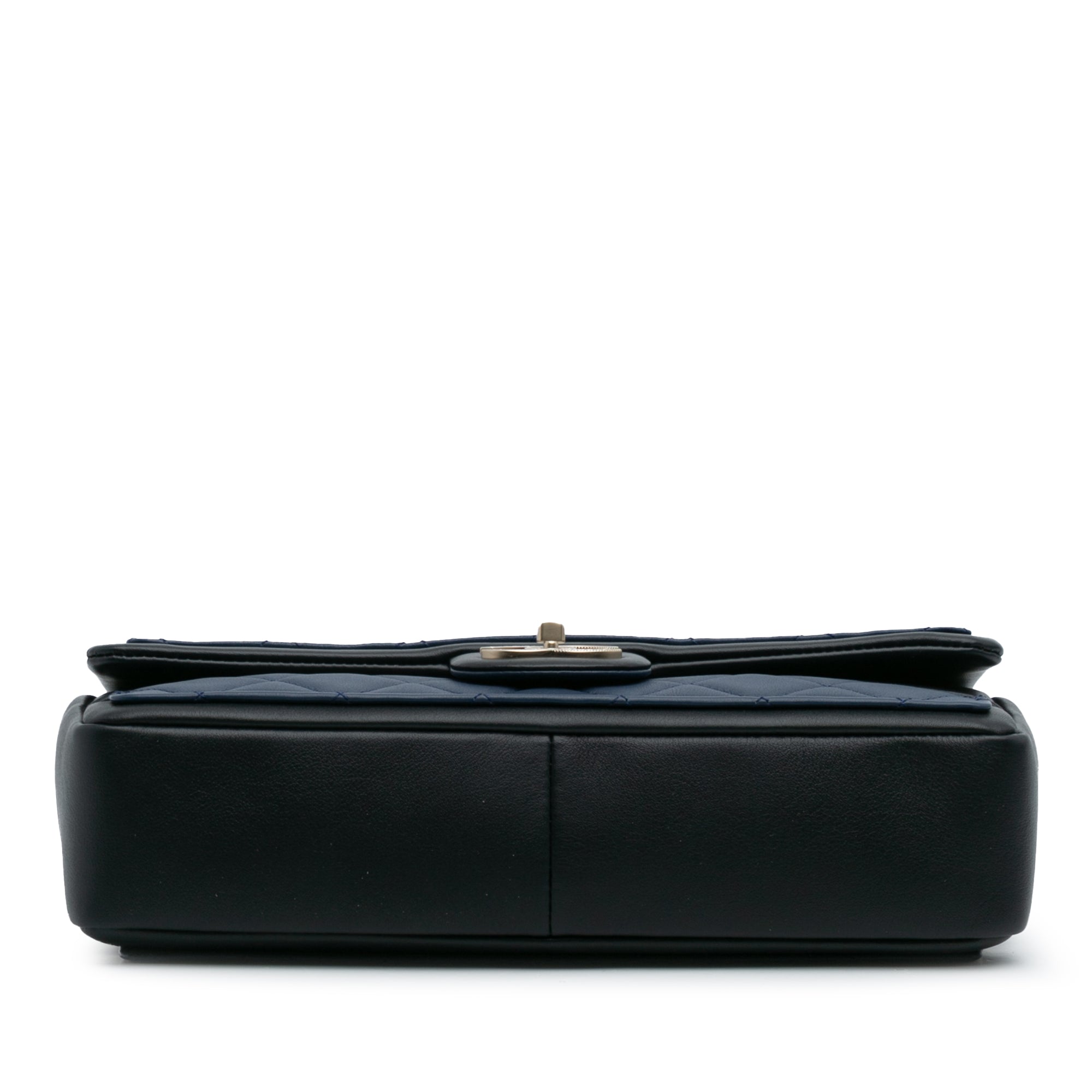 Medium Bicolor Calfskin Graphic Flap