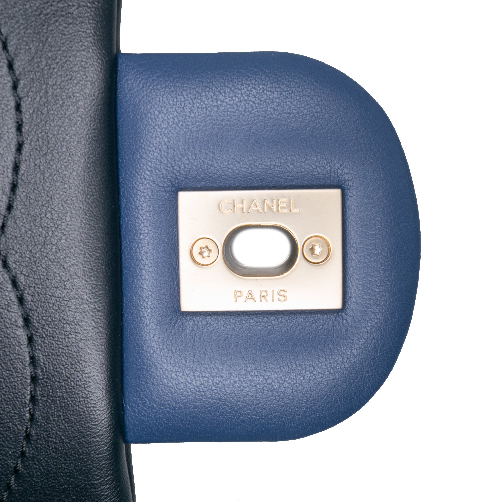 Medium Bicolor Calfskin Graphic Flap