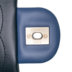 Medium Bicolor Calfskin Graphic Flap