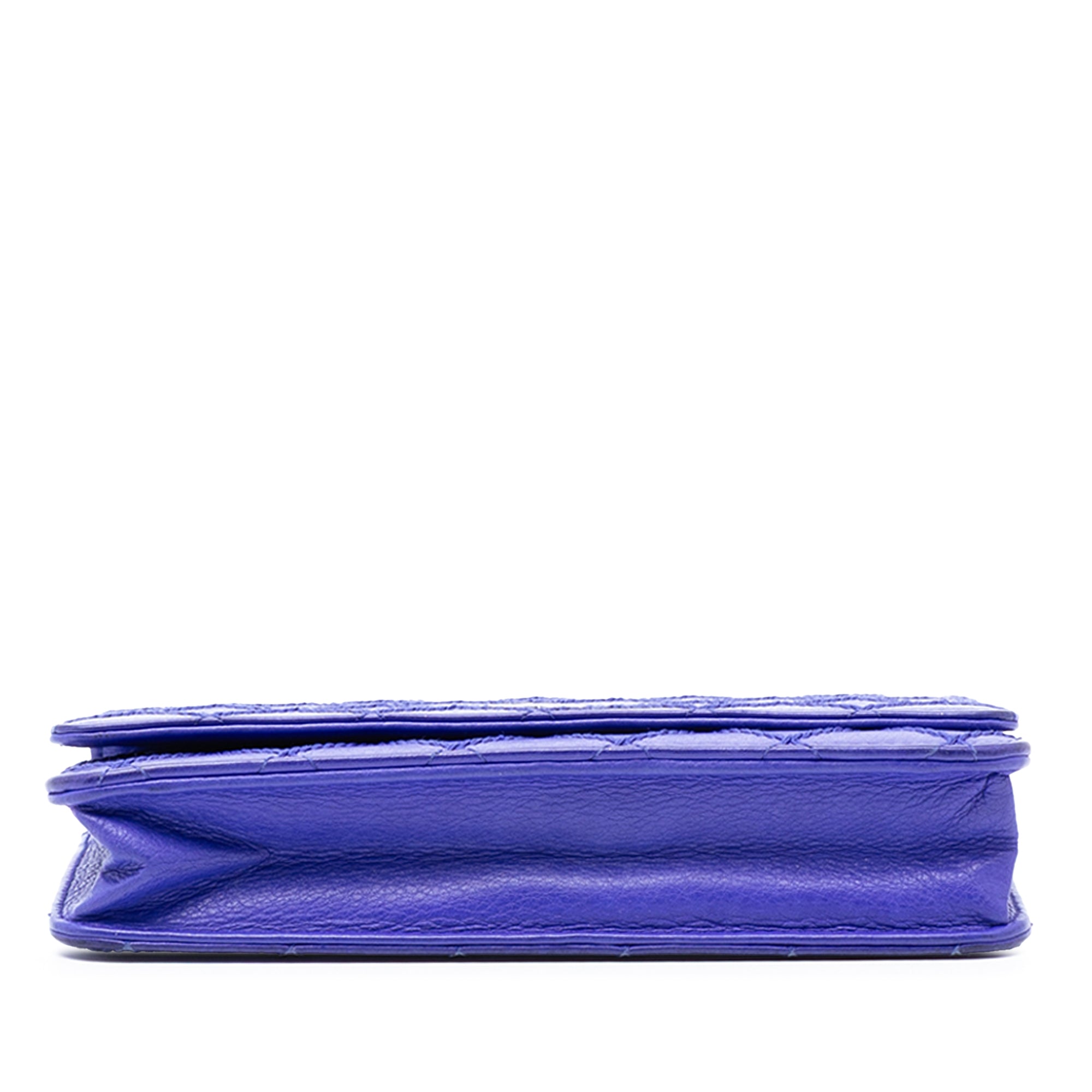 CC Quilted Calfskin Fancy Wallet On Chain