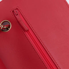 Medium Classic Chevron Lambskin Double Flap