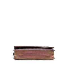 Iridescent Lambskin CC Wallet on Chain_4