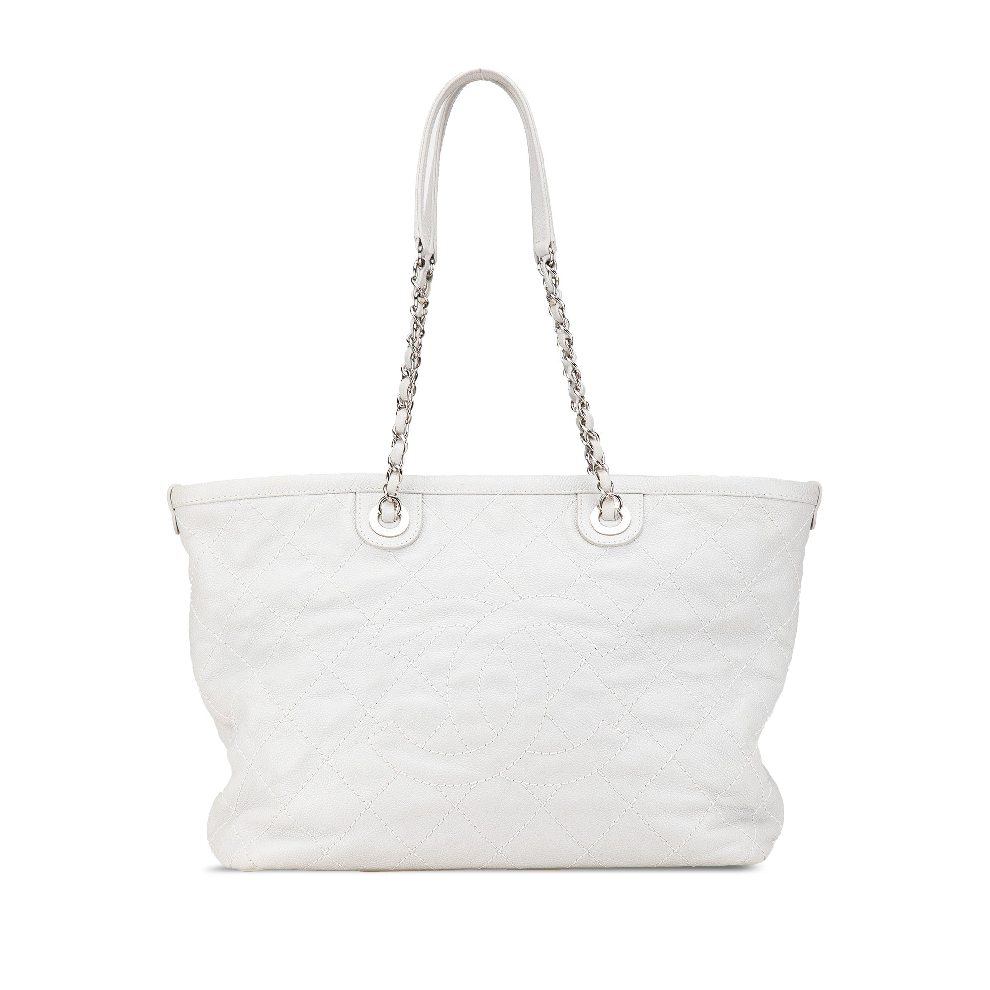 Small Quilted Caviar Daily Shopping Tote
