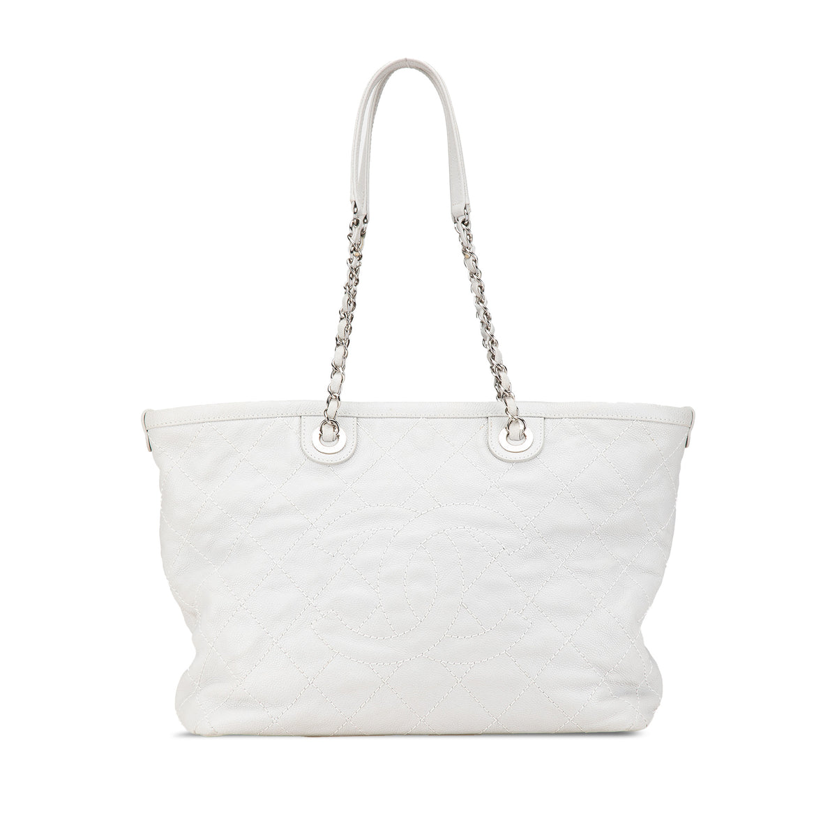Small Quilted Caviar Daily Shopping Tote